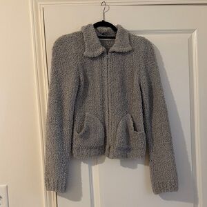 The Open Product (openYY) Woolly Knit Zip Up Jacket
